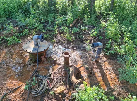 Installed water well