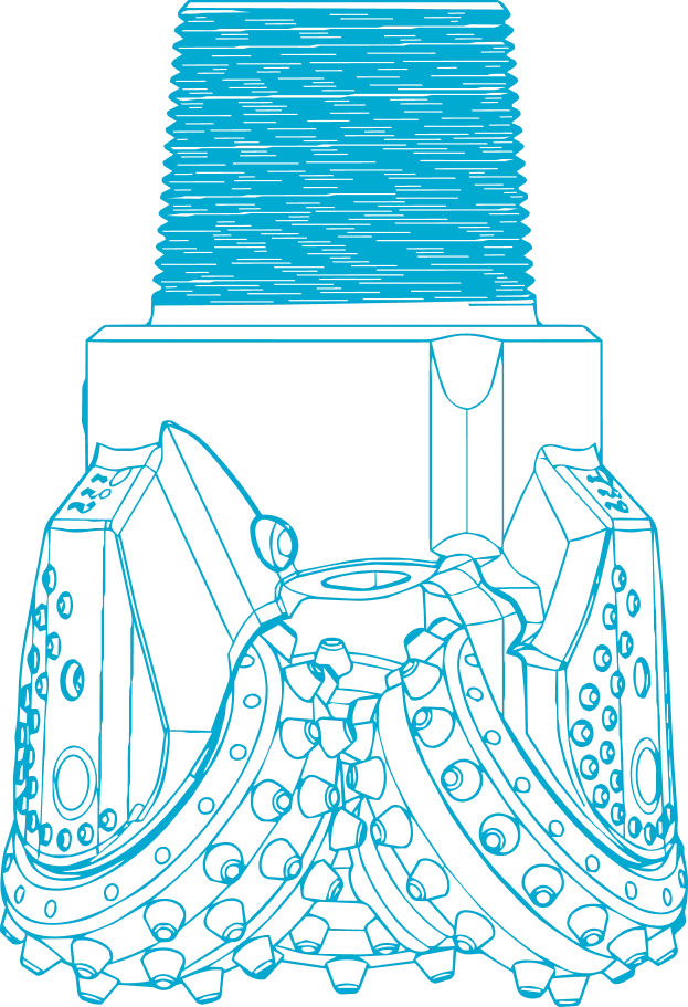 professional borehole drill head for expert drilling
